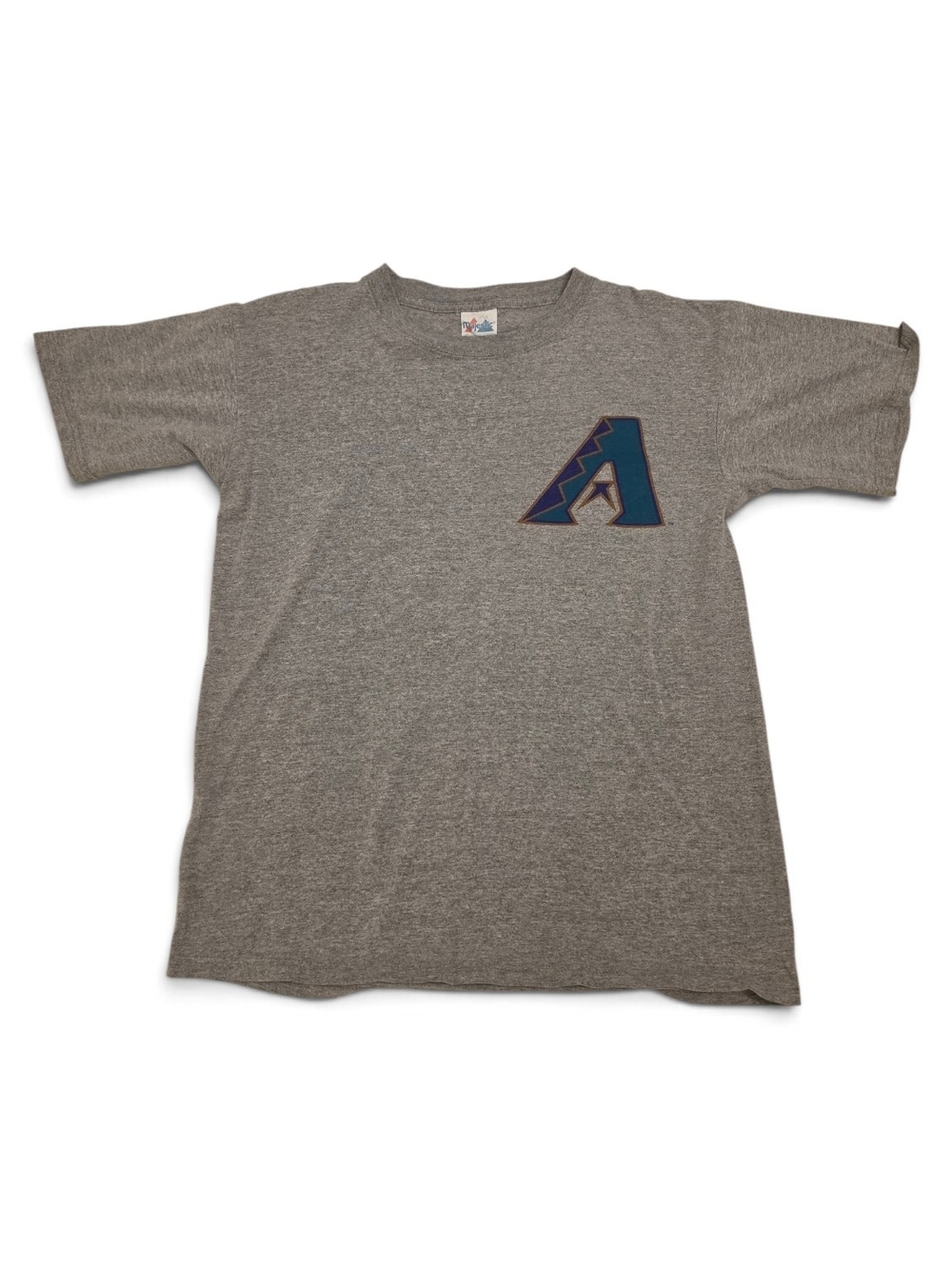 Majestic Gray Arizona Diamondbacks #12 Finley Logo T-Shirt